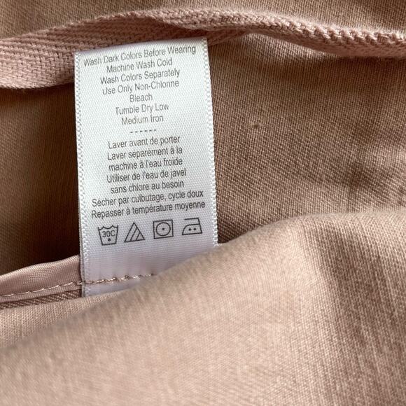 Coldwater Creek Jacket Medium Mauve PInk Cotton Drawstring Utility Zip Buttons - Picture 11 of 12